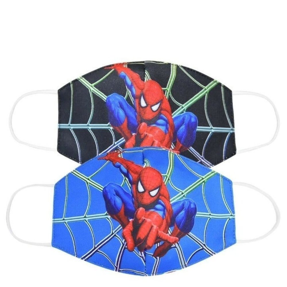 2Pcs Spider-man Cotton Face Masks for Kids